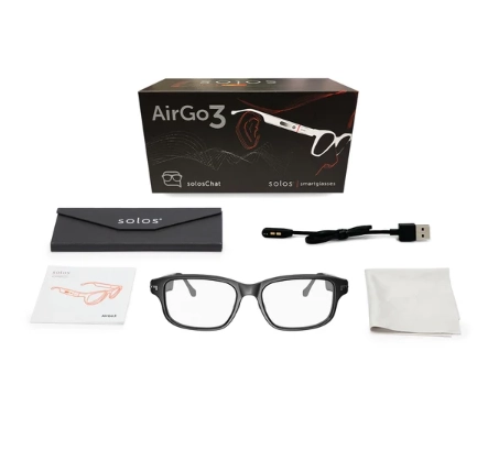 Умные очки solos AirGo™ 3 Argon 7-1 ABL | Shiny Black | Blue Blocker